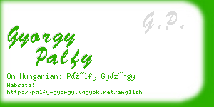gyorgy palfy business card